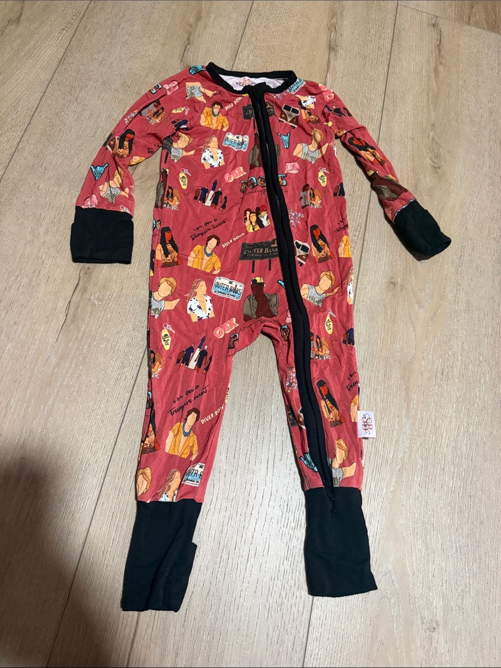 Bamboo zippy|Outerbanks print|18-24M